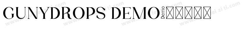 GUNYDROPS DEMO字体转换